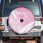 Australia Bowls Personalised Indigenous Pink Round Spare Tire Cover - Aussie Hoodie