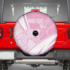 Australia Bowls Personalised Indigenous Pink Round Spare Tire Cover - Aussie Hoodie