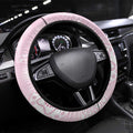 Australia Bowls Indigenous Pink Round Steering Wheel Cover - Aussie Hoodie