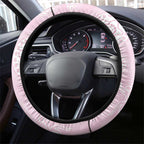 Australia Bowls Indigenous Pink Round Steering Wheel Cover - Aussie Hoodie