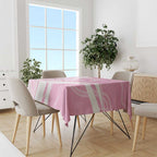 Australia Bowls Personalised Indigenous Pink Round Tablecloth - Aussie Hoodie