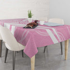 Australia Bowls Personalised Indigenous Pink Round Tablecloth - Aussie Hoodie