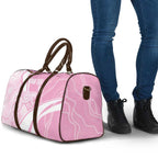 Australia Bowls Personalised Indigenous Pink Round Travel Bag - Aussie Hoodie