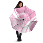 Australia Bowls Personalised Indigenous Pink Round Umbrella - Aussie Hoodie