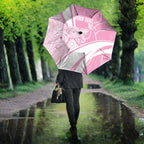 Australia Bowls Personalised Indigenous Pink Round Umbrella - Aussie Hoodie