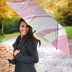 Australia Bowls Personalised Indigenous Pink Round Umbrella - Aussie Hoodie