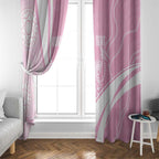 Australia Bowls Personalised Indigenous Pink Round Window Curtain - Aussie Hoodie