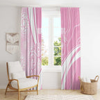 Australia Bowls Personalised Indigenous Pink Round Window Curtain - Aussie Hoodie