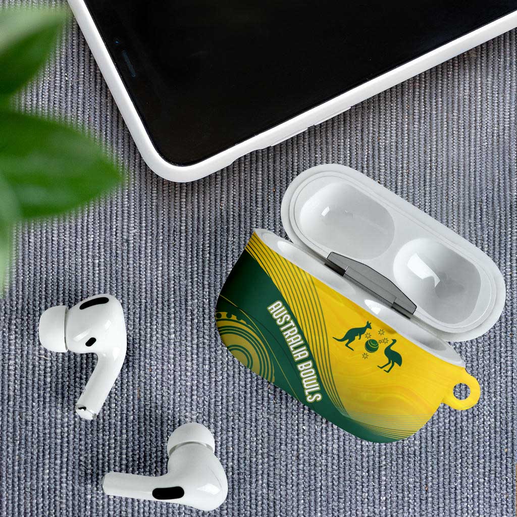 Australia Bowls AirPods Case Basic Marble Glaze - National Color - Aussie Hoodie