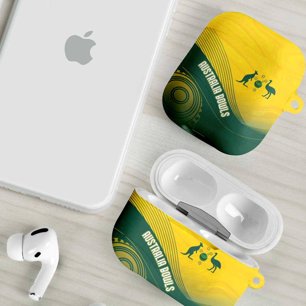 Australia Bowls AirPods Case Basic Marble Glaze - National Color - Aussie Hoodie