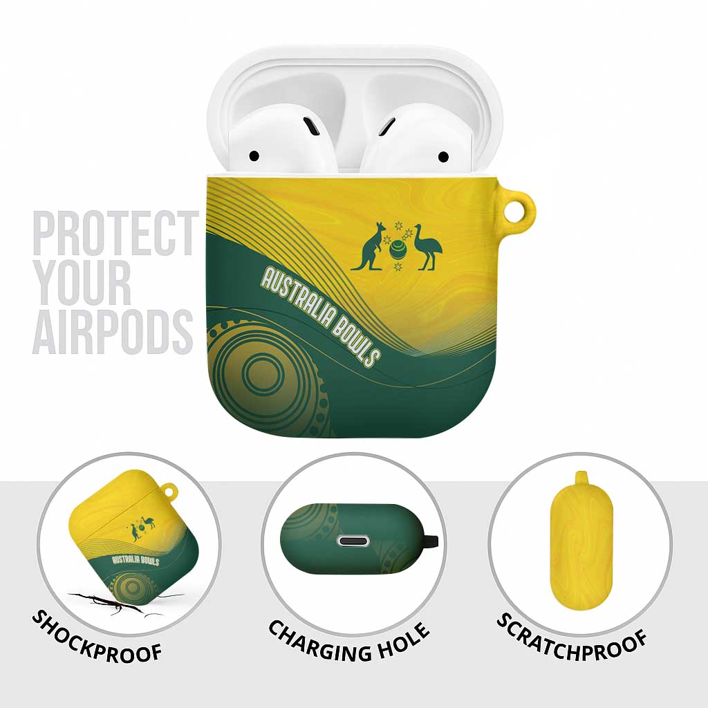 Australia Bowls AirPods Case Basic Marble Glaze - National Color - Aussie Hoodie