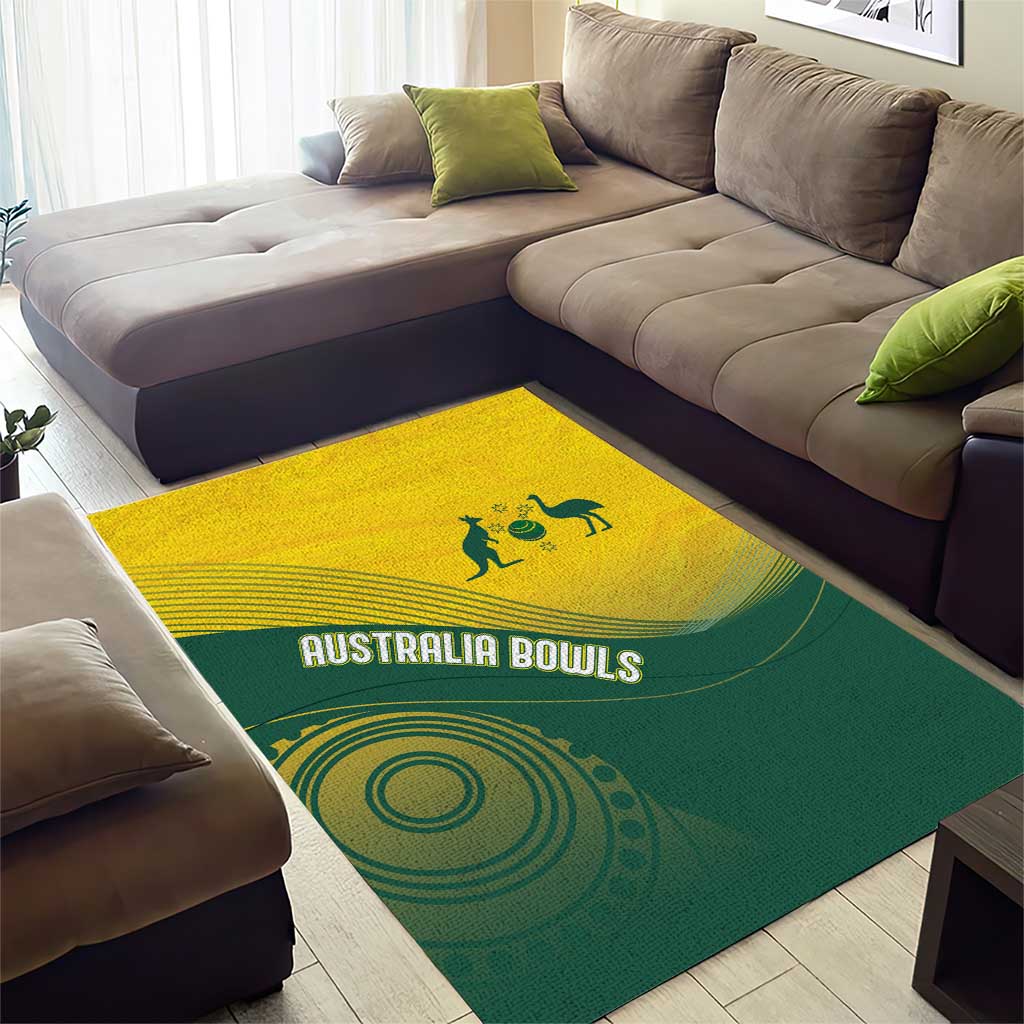 Australia Bowls Area Rug Basic Marble Glaze - National Color - Aussie Hoodie