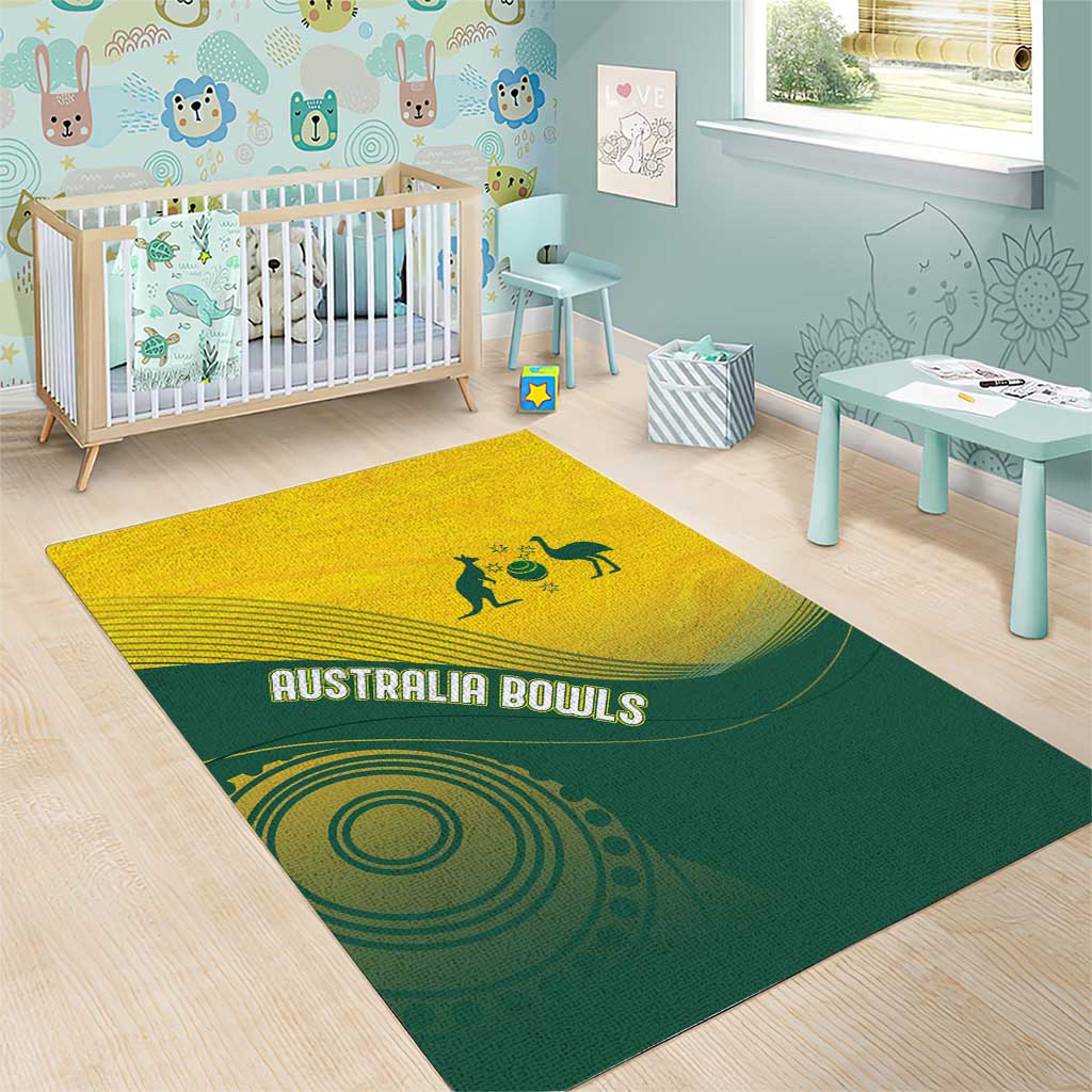 Australia Bowls Area Rug Basic Marble Glaze - National Color - Aussie Hoodie