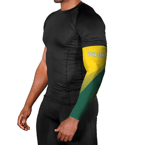 Australia Bowls Personalised Arm Sleeves Basic Marble Glaze - National Color - Aussie Hoodie