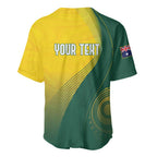 Australia Bowls Personalised Baseball Jersey Basic Marble Glaze - National Color - Aussie Hoodie