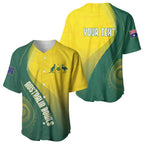 Australia Bowls Personalised Baseball Jersey Basic Marble Glaze - National Color - Aussie Hoodie