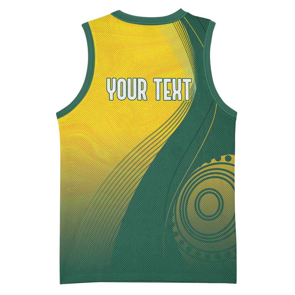 Australia Bowls Personalised Basketball Jersey Basic Marble Glaze - National Color - Aussie Hoodie