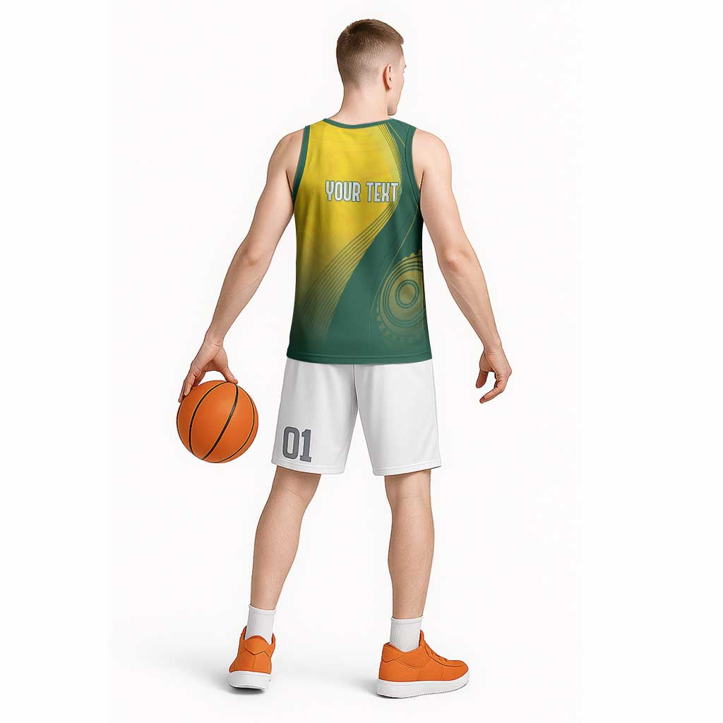 Australia Bowls Personalised Basketball Jersey Basic Marble Glaze - National Color - Aussie Hoodie