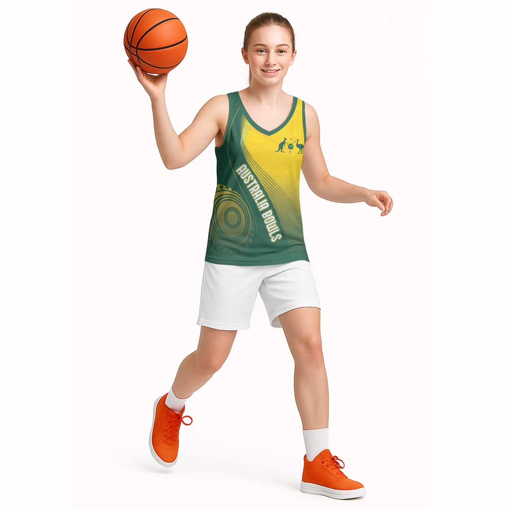 Australia Bowls Personalised Basketball Jersey Basic Marble Glaze - National Color - Aussie Hoodie
