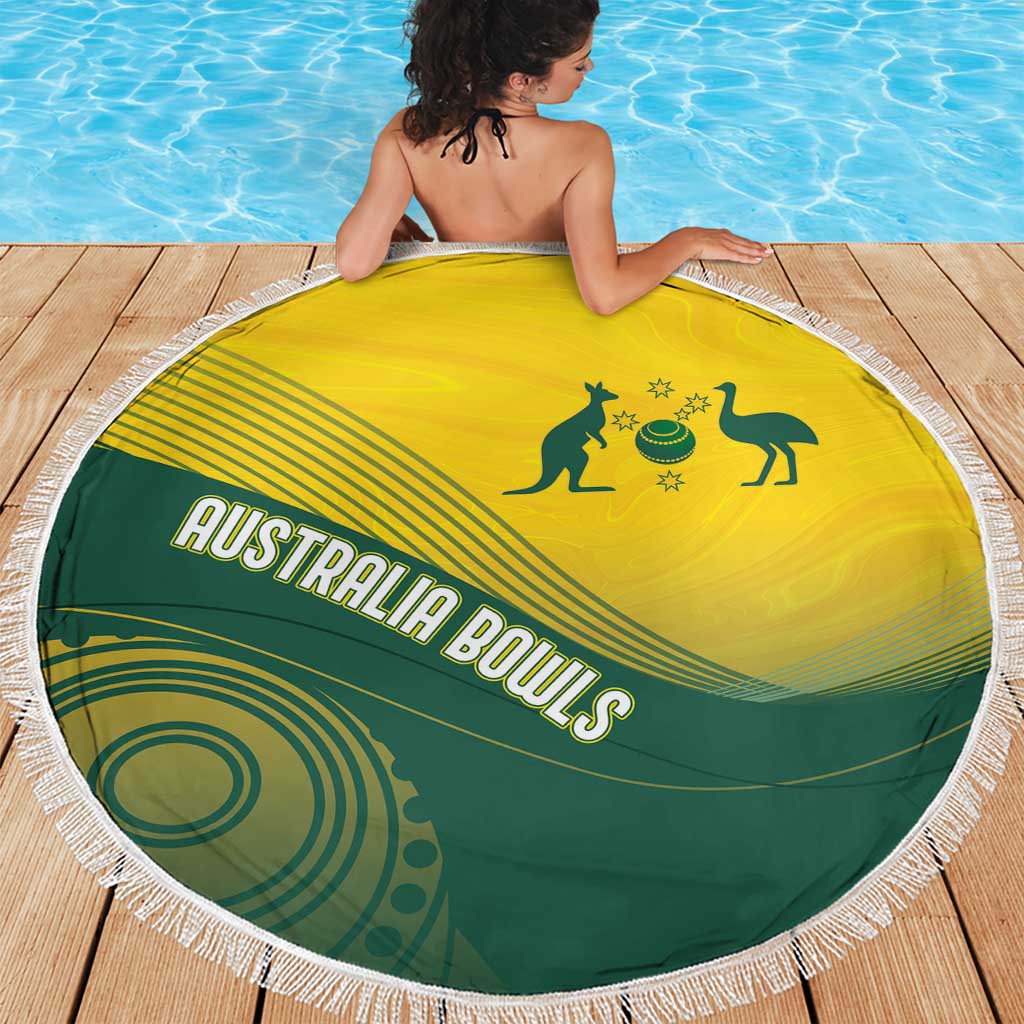 Australia Bowls Beach Blanket Basic Marble Glaze - National Color - Aussie Hoodie