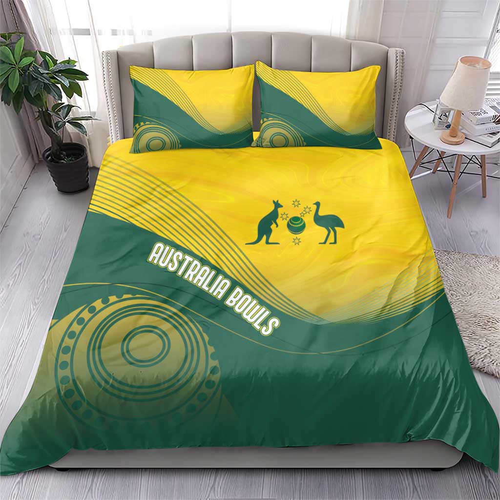 Australia Bowls Bedding Set Basic Marble Glaze - National Color - Aussie Hoodie