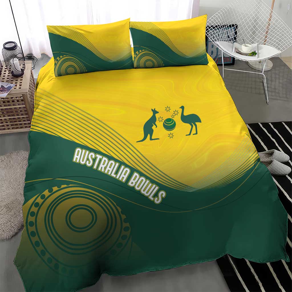 Australia Bowls Bedding Set Basic Marble Glaze - National Color - Aussie Hoodie