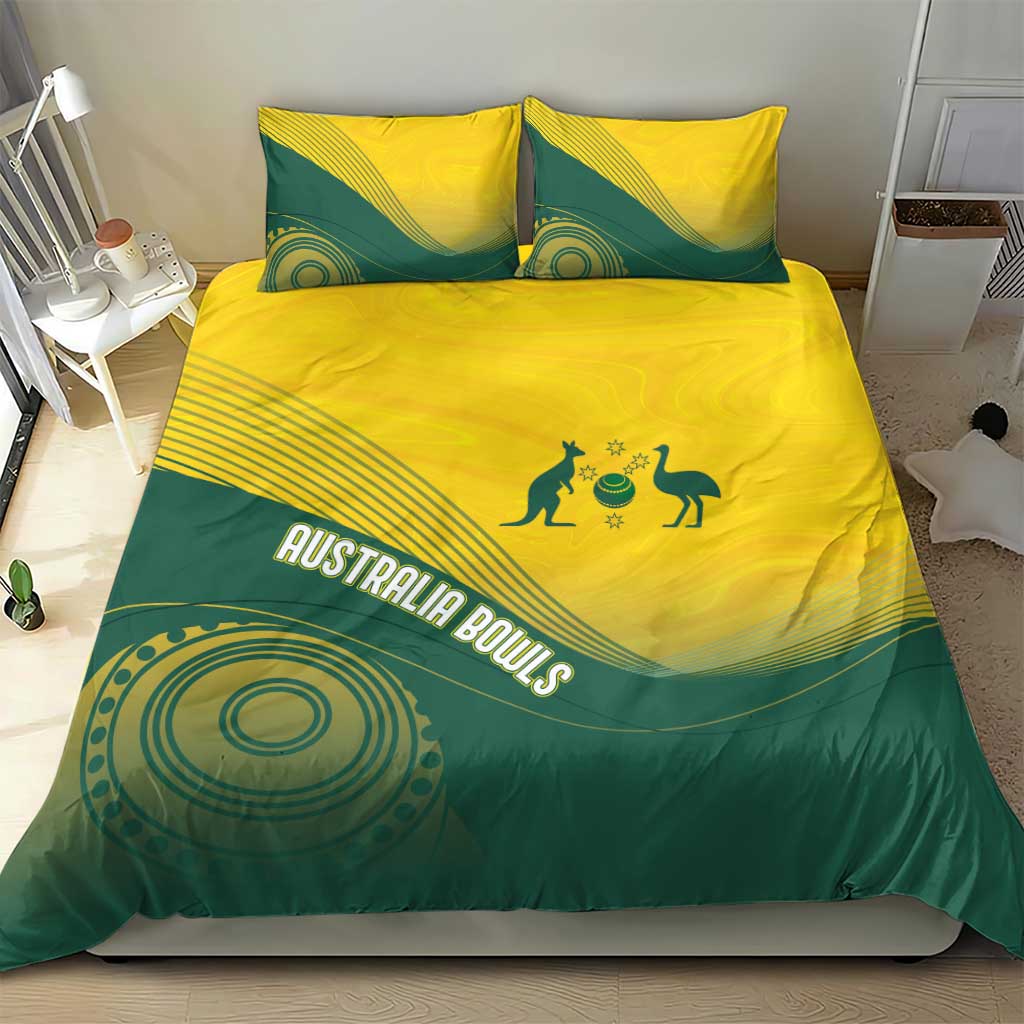 Australia Bowls Bedding Set Basic Marble Glaze - National Color - Aussie Hoodie