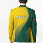 Australia Bowls Personalised Blazer Basic Marble Glaze - National Color - Aussie Hoodie
