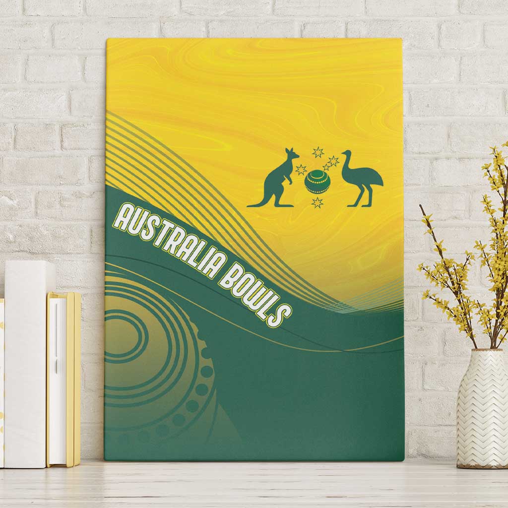 Australia Bowls Canvas Wall Art Basic Marble Glaze - National Color - Aussie Hoodie