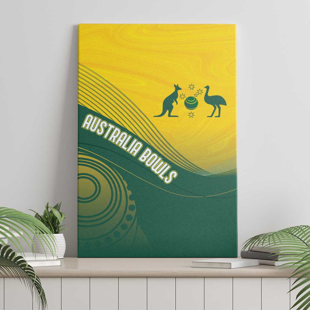 Australia Bowls Canvas Wall Art Basic Marble Glaze - National Color - Aussie Hoodie