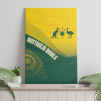 Australia Bowls Canvas Wall Art Basic Marble Glaze - National Color - Aussie Hoodie