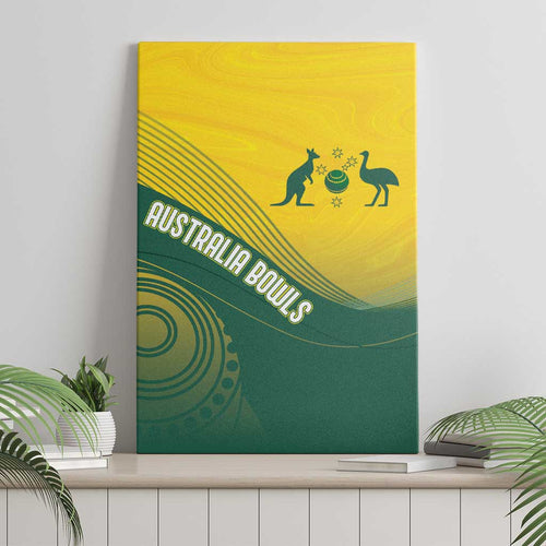 Australia Bowls Canvas Wall Art Basic Marble Glaze - National Color - Aussie Hoodie