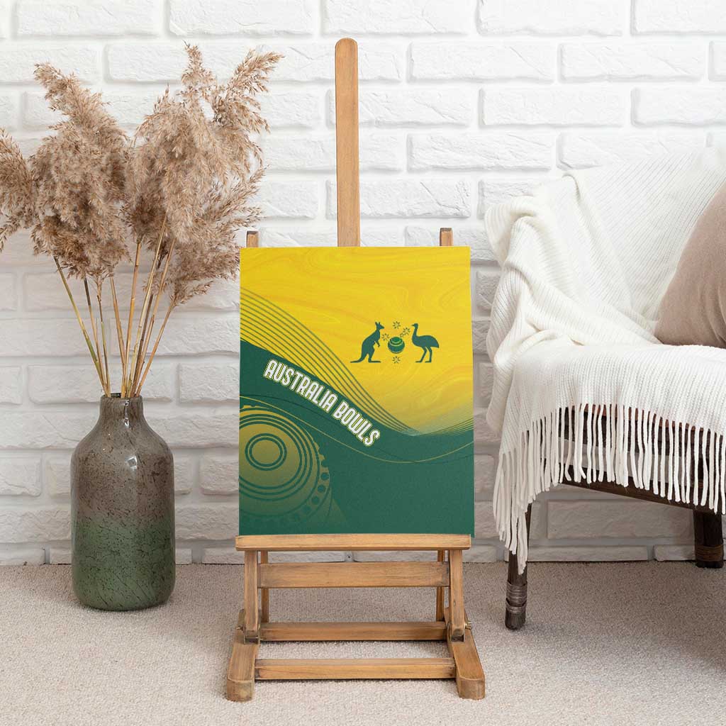 Australia Bowls Canvas Wall Art Basic Marble Glaze - National Color - Aussie Hoodie