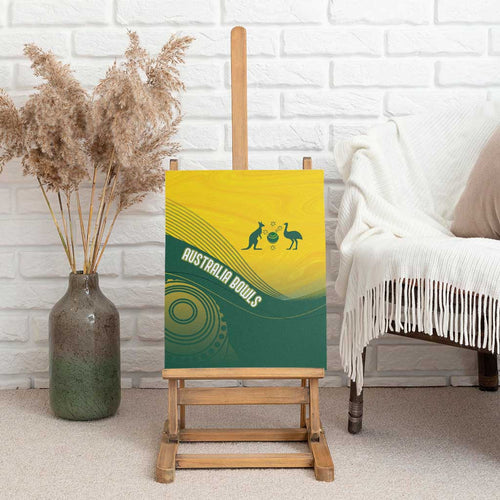 Australia Bowls Canvas Wall Art Basic Marble Glaze - National Color - Aussie Hoodie