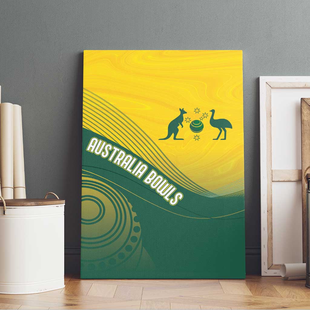 Australia Bowls Canvas Wall Art Basic Marble Glaze - National Color - Aussie Hoodie