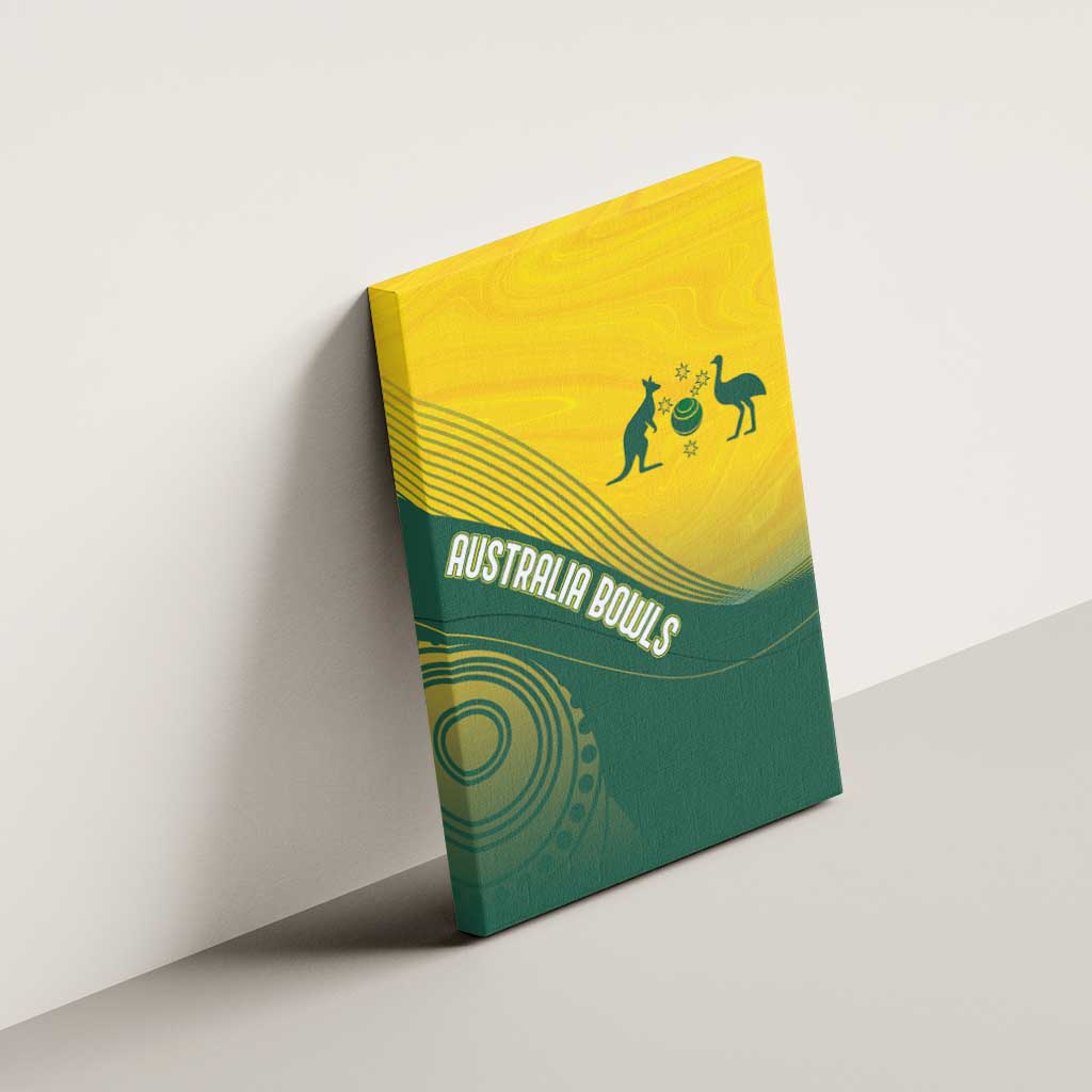 Australia Bowls Canvas Wall Art Basic Marble Glaze - National Color - Aussie Hoodie