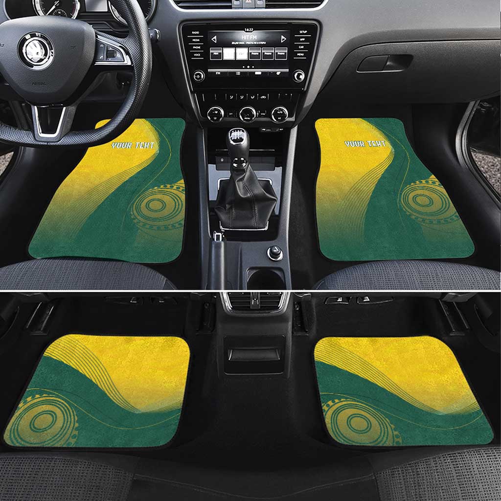 Australia Bowls Personalised Car Mats Basic Marble Glaze - National Color - Aussie Hoodie
