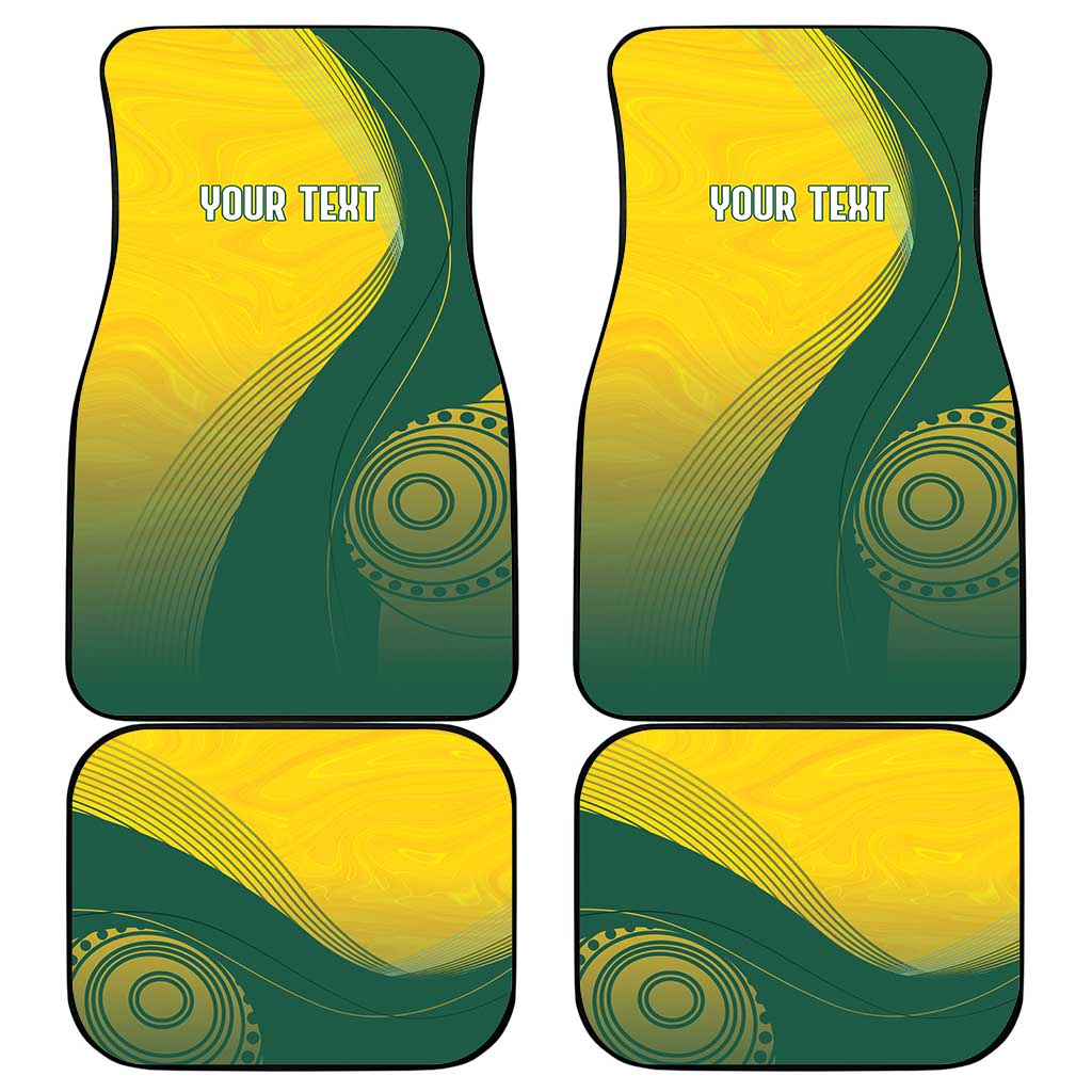 Australia Bowls Personalised Car Mats Basic Marble Glaze - National Color - Aussie Hoodie