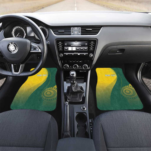 Australia Bowls Personalised Car Mats Basic Marble Glaze - National Color - Aussie Hoodie