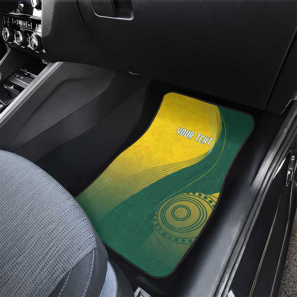 Australia Bowls Personalised Car Mats Basic Marble Glaze - National Color - Aussie Hoodie