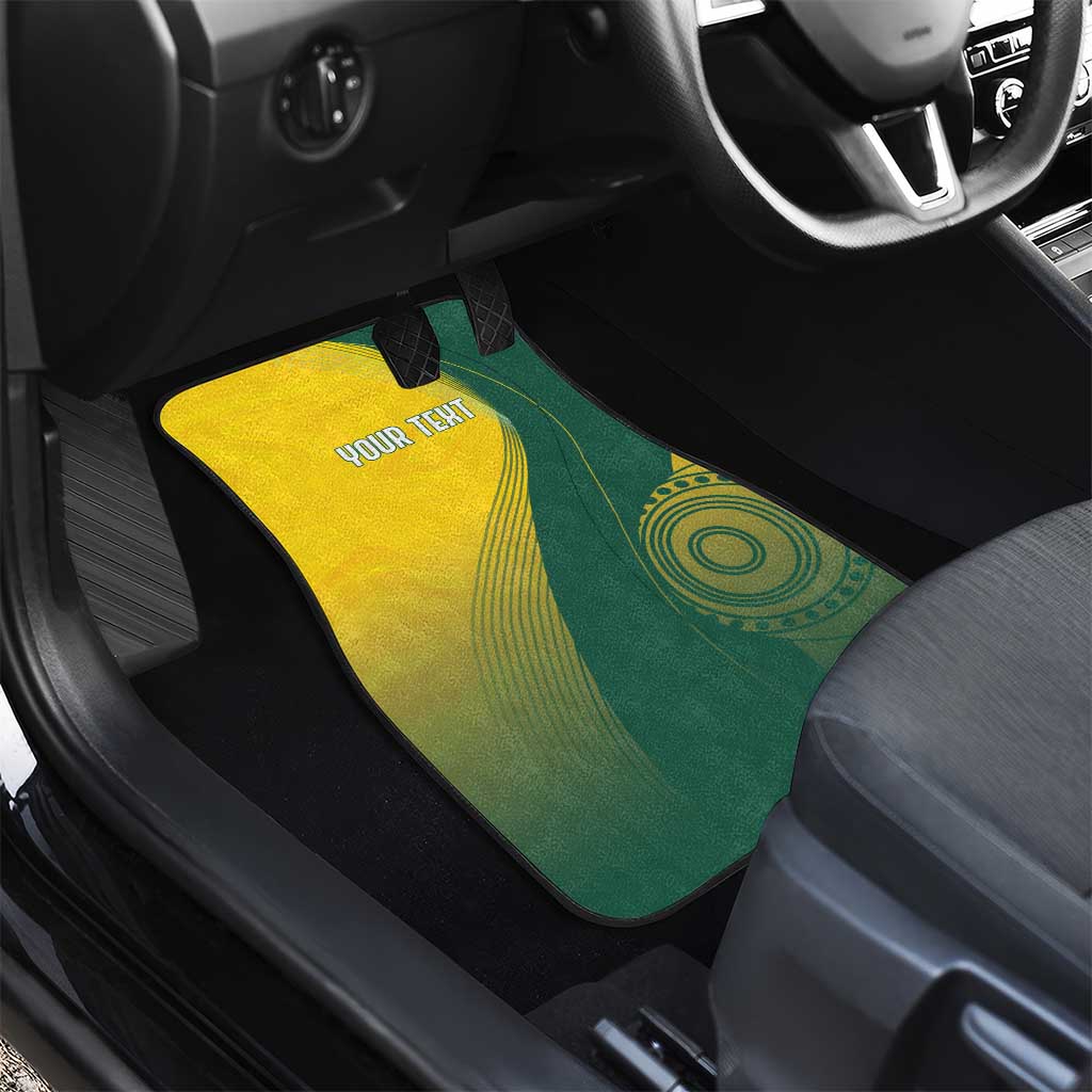 Australia Bowls Personalised Car Mats Basic Marble Glaze - National Color - Aussie Hoodie