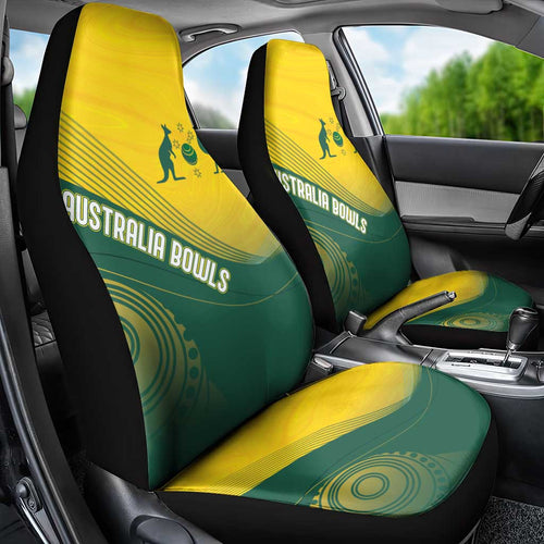 Australia Bowls Car Seat Cover Basic Marble Glaze - National Color - Aussie Hoodie