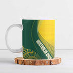 Australia Bowls Personalised Ceramic Mug Basic Marble Glaze - National Color - Aussie Hoodie
