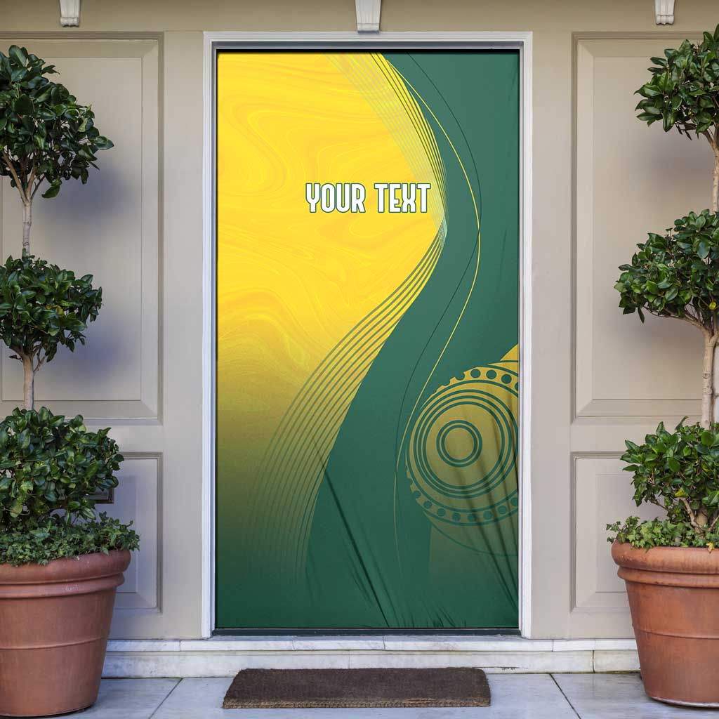 Australia Bowls Personalised Door Cover Basic Marble Glaze - National Color - Aussie Hoodie