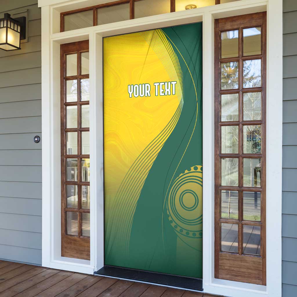 Australia Bowls Personalised Door Cover Basic Marble Glaze - National Color - Aussie Hoodie