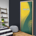 Australia Bowls Personalised Door Cover Basic Marble Glaze - National Color - Aussie Hoodie