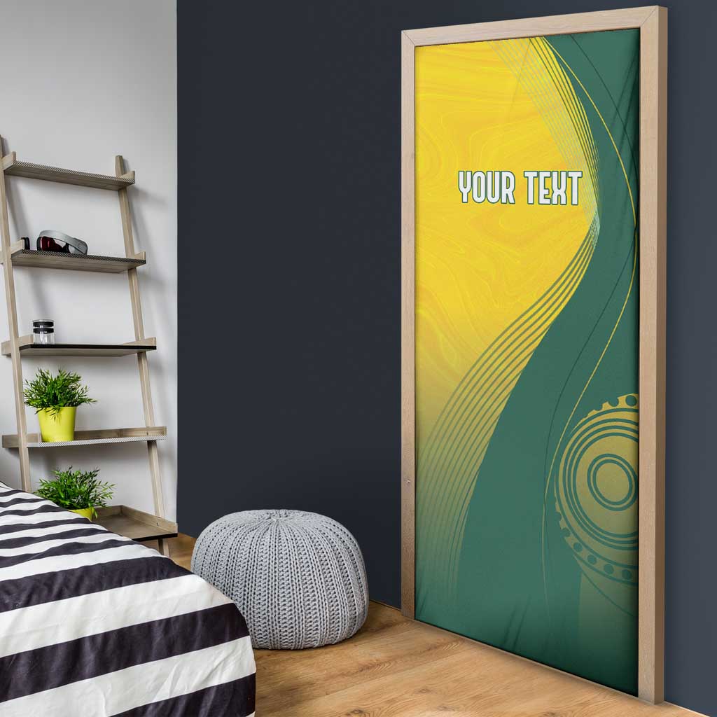 Australia Bowls Personalised Door Cover Basic Marble Glaze - National Color - Aussie Hoodie