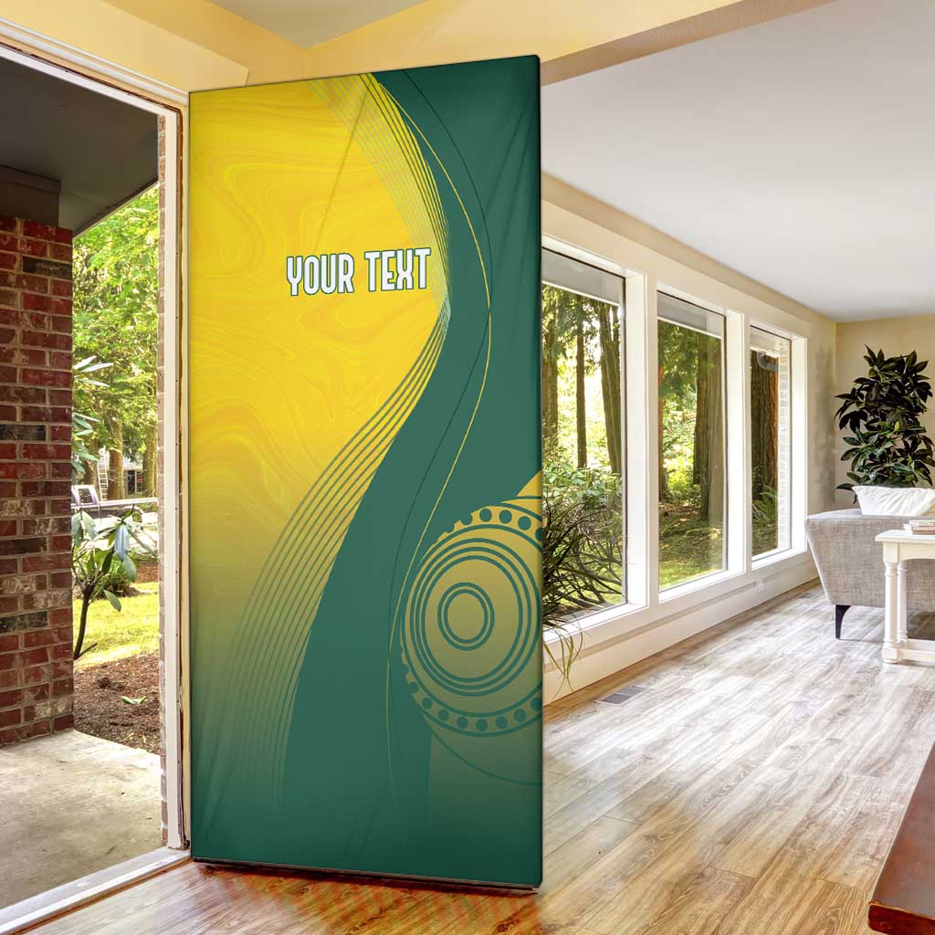 Australia Bowls Personalised Door Cover Basic Marble Glaze - National Color - Aussie Hoodie