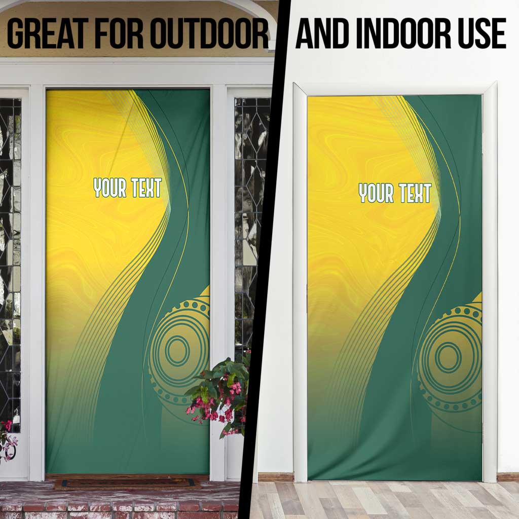 Australia Bowls Personalised Door Cover Basic Marble Glaze - National Color - Aussie Hoodie