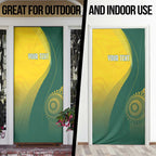 Australia Bowls Personalised Door Cover Basic Marble Glaze - National Color - Aussie Hoodie